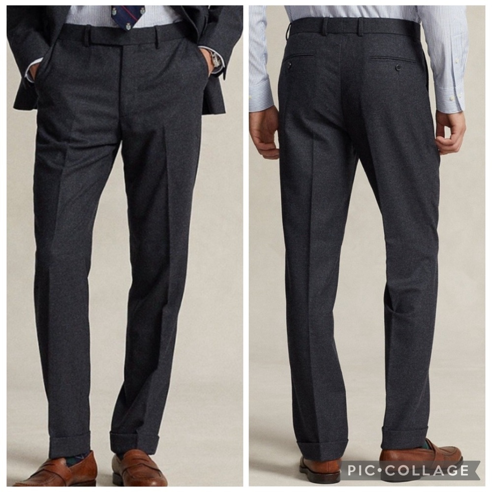 ❗️🆕Polo Ralph Lauren Wool-Blend Grey Suit / Trouser Pants $268 MSRP❗️ - Picture 4 of 11
